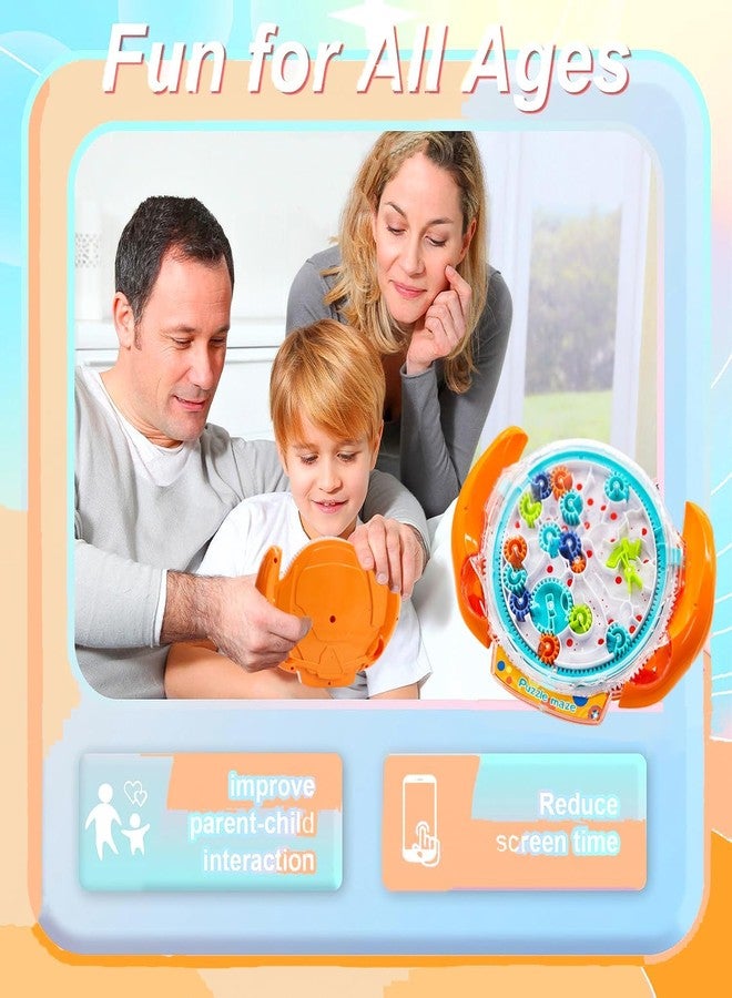 KickZu Brain Teasers Puzzles Games for Kids - 3D Gravity Maze Ball for Kids 3-8, Labyrinth Game Mind Puzzle with Gear Control Challenges Fine Motor Skills, Puzzle Toys Gifts for Teens - Image 3